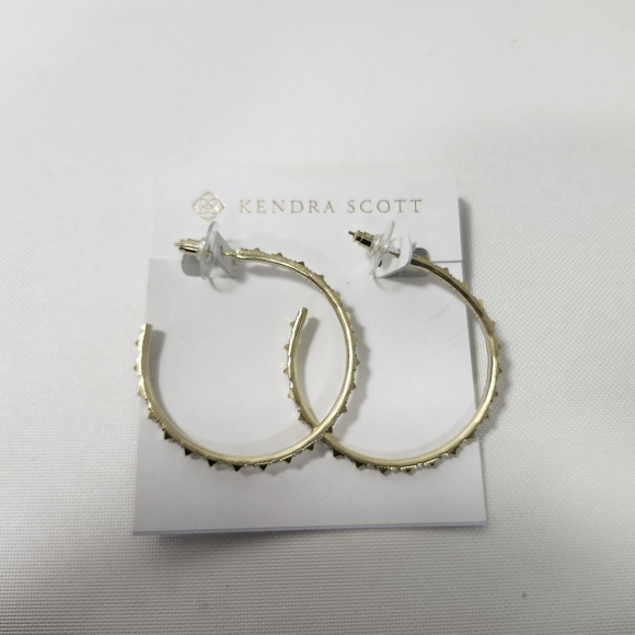 Kendra Scott Jewelry - NWT Kendra Scott Gold-Tone Veronica Hoop Earrings